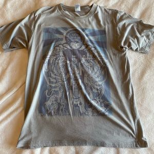 Retro light blue tee